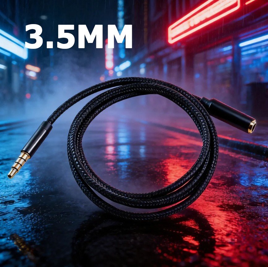 3.5mm Audio Extension Cable Headphone Stereo Cord Male to Female AUX Car MP3 lot