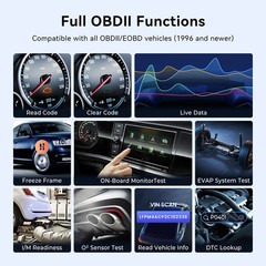 10PCS MUCAR BT200 MAX OBD2 Scanner AI Diagnostic Tool All Software Free Auto Vin
