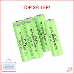 PKCELL NiMH AA Rechargeable Batteries 6 Pack, 1.2V 1000mAh High Capacity NiMH Do