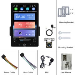 10″ Car Stereo Radio Rotatable Single 1 DIN Wireless Apple CarPlay Android Auto