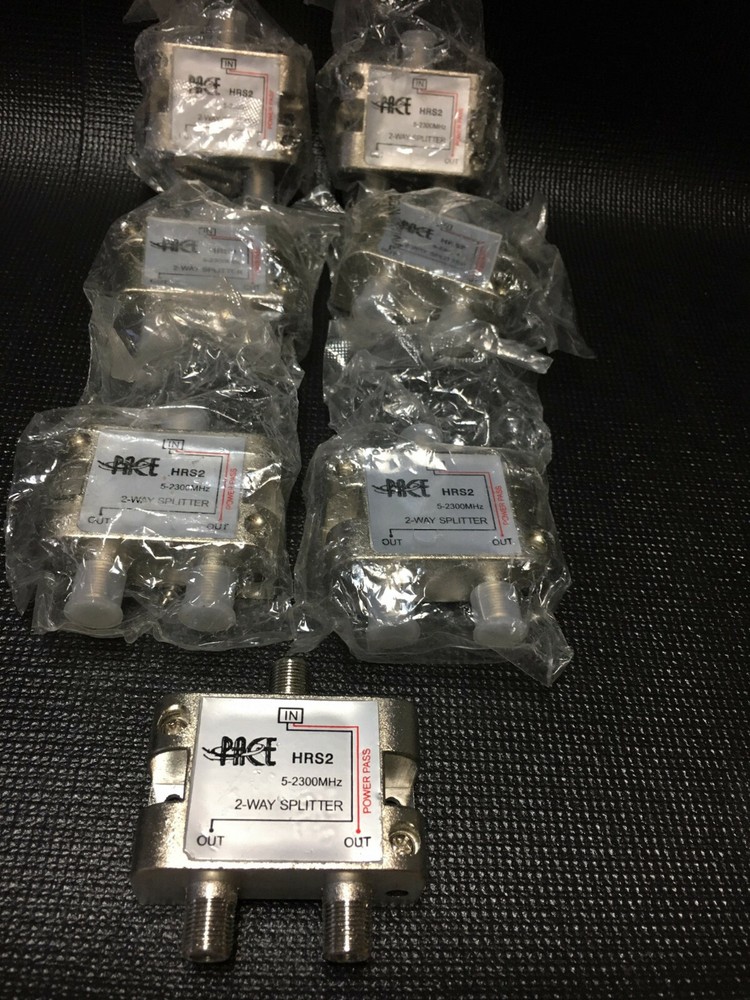 Brand New Pace HRS2, 2 way Splitters 5-2300MHz Commercial Quality 7 Available