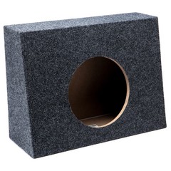 Single 10″ Subwoofer Shallow Standard Cab Truck Sub Box Enclosure Speaker Slim
