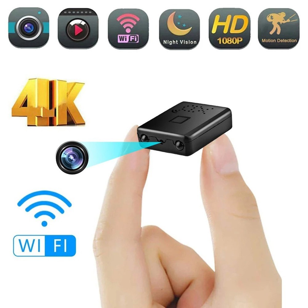 Smart Mini WiFi Camera Wireless 1080P HD Small Night Cam w/Battery Home Security