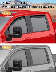 in-Channel Incredibly Durable Rain Guards for GMC Sierra 2500HD/3500HD 2020-2026