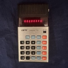 APF Mark 72 Calculator –VTG 1975 Red Digits LED Display – Hong Kong Works