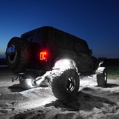 MICTUNING C2 Curved 12 Pods Pure White LED Rock Lights Truck Underglow Neon Kits