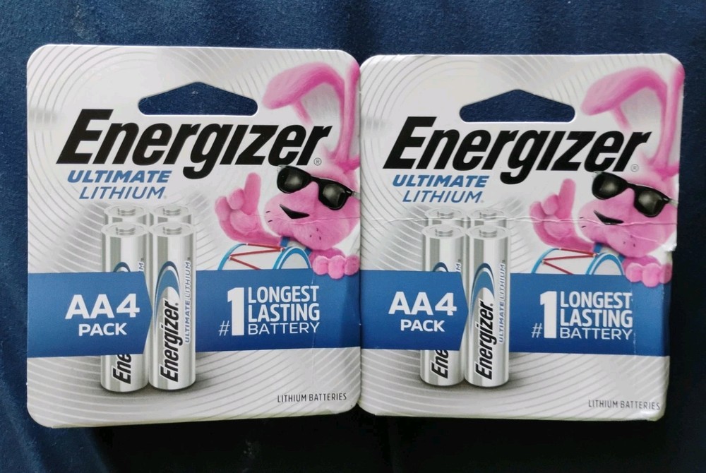 Energizer Ultimate Lithium AA 2X4 Pack 1.5V Battery Sealed 8 Total Exp 12/2051