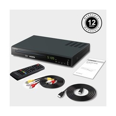 Blu Ray DVD Player,Full HD Blu-ray Disc Player CD Players with Easy Hook Up a…