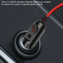 2* Built-in 15A Fused Car Cigarette LED Lighter Adapter Power Male Plug W/ Leads