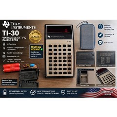 Vintage Texas Instruments TI-30 Scientific Calculator Red LED Display USA Made