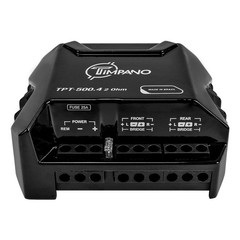 Timpano 4 Channel Amplifier Car Audio 4 x 125 Watts 4.5 x 3 x 2.5 Inch, Gray