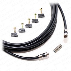 RG6 COAX CABLE 5-300 FT lot HD CA TV Internet Radio rg6 COAXIAL Tri-Shield WIRE