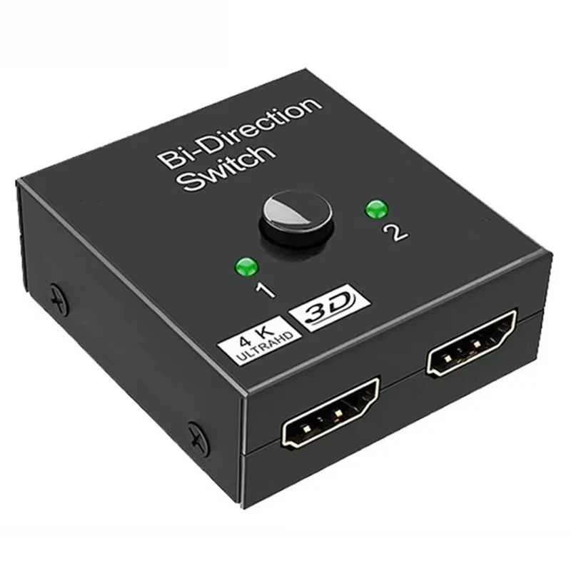Bi-Directional HDMI Switch Splitter 2 In 1 Out 4K Adapter Converter Switcher PS4