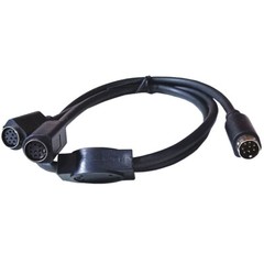 Mini DIN 8-Pin 8pin Splitter Y Adapter Cable Audio Video Cord S-video Extender