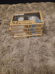 Maxell XL-II 90-minute Blank Audio Pure Epitaxial Cassettes Lot Of 4 135m/440ft