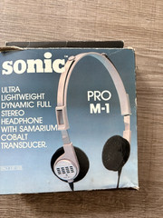 New Old Sonic PRO M-1 Wired Stereo Studio Monitoring Headphones 1/4in 7ft Gray