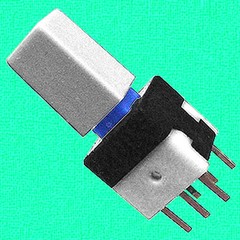 (3) Miniature DPDT Push Button SWITCH – Latching *Push-ON *Push-OFF