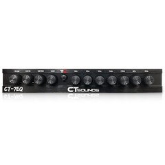 CT Sounds CT-7EQ 7 Band 1/2 Din Parametric Car Audio Equalizer with AUX Input