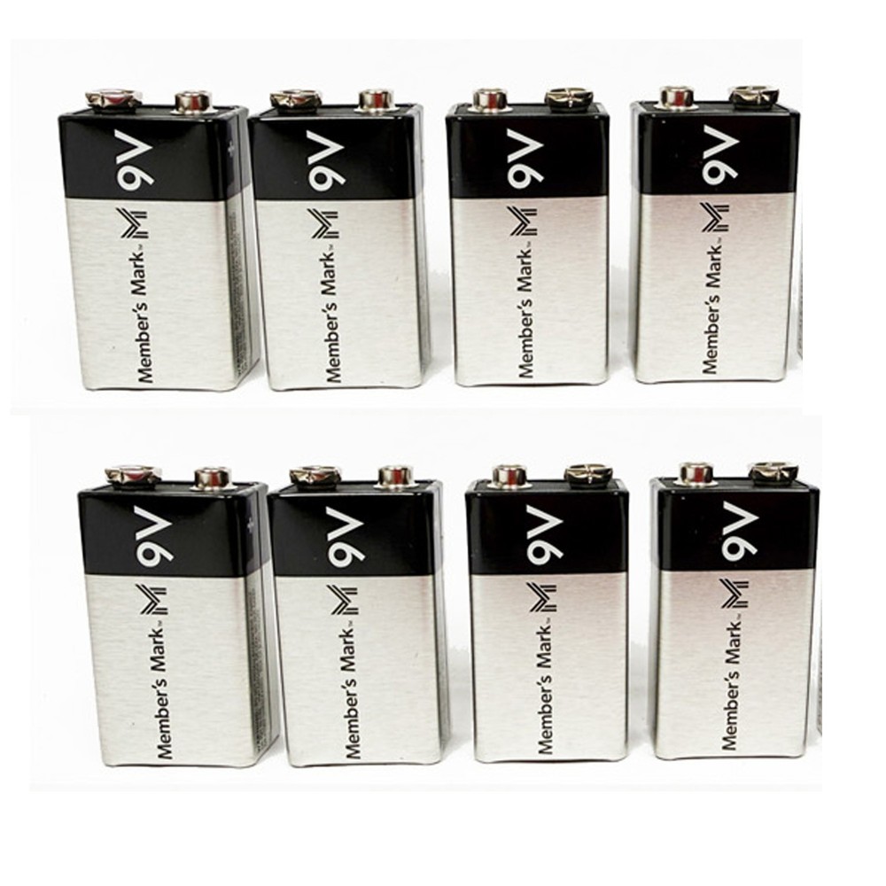 Member’s Mark 9V Alkaline Batteries, PACK OF 8 Batteries, DEC 2030