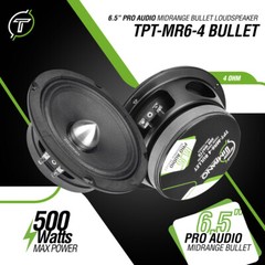 2x Timpano 6.5″ Midrange Bullet Slim Speakers 2x Super Tweeters 1500 watt Bundle