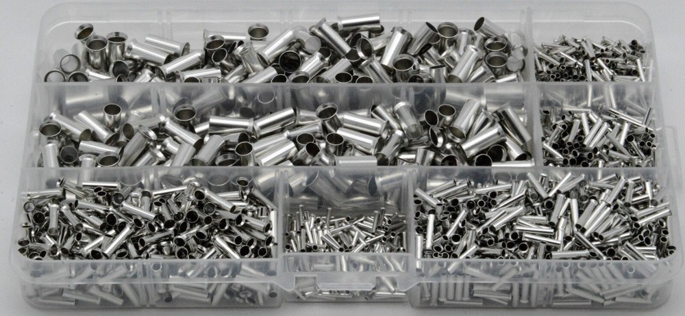 1950 Pieces Of Ferrules, Uninsulated, 0.5 To 10mm² In The Strand Box Assortment