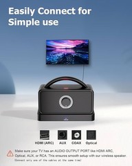 Wireless TV Speaker, Portable TV Audio Amplifier with Voice Clarifying Mode, …