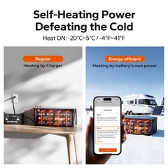 Used LiTime 24V 230Ah Self Heating LiFePO4 Lithium Battery BMS for Home Off-grid