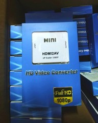 AV to HDMI converter Upscaler Cinch CVBS Composite Adapter Wii NES DVD Plug Play