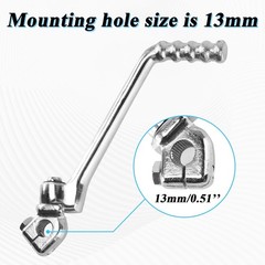 13mm Kick Starter Lever for 50cc 70cc 90cc 110cc 125cc Color: SilverSize: 13mm