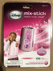 Disney Mix Stick Digital Music MP3 Player 1GB Rechargeable Battery Portable Gift