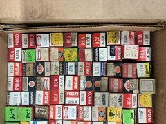 Large Bulk Lot Of Mixed Radio Audio TV Vacuum Tubes NOS AS IS Unsorted Untested
