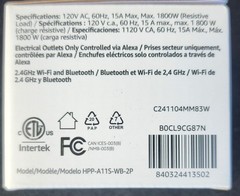 4 Amazon Basics Smart Plugs, Works with Alexa Only, 2.4 Ghz Wi-Fi No Hub Needed