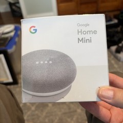 NEW Google Home Mini Smart Speaker with Google Assistant Chalk Gray GA00210-US