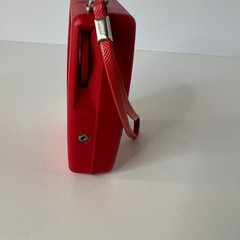 Vintage Solid State Arrow Transistor Radio Red Made in Hong Kong Working