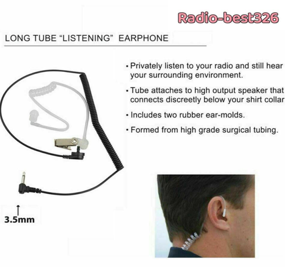Newest 1Pin 3.5mm Listen Only Acoustic Headset Earpiece Compatible With Radio