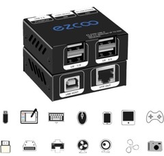 USB Extender 165ft 50m 4-Port USB2.0 HUB by Cat5e Cat6 – New Open Box