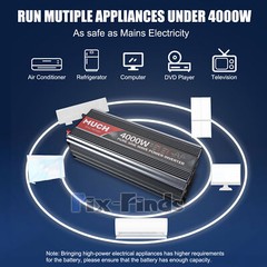 4000W Inversor de Potencia de Onda Sinusoidal 24V A 110V pura Hogar y exterior