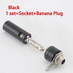 10pairs Male + Female 4mm Banana Plug + Socket Screw Connector J072 Audio USA