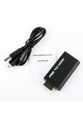 PS2 to HDMI Video Converter Adapter with 3.5mm Audio Output for HDTV Monitor US