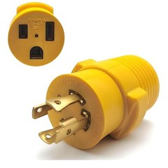 Groovely NEMA Generator Welder Adapter,30 Amps to 50 Amps L14-30P to 6-50R