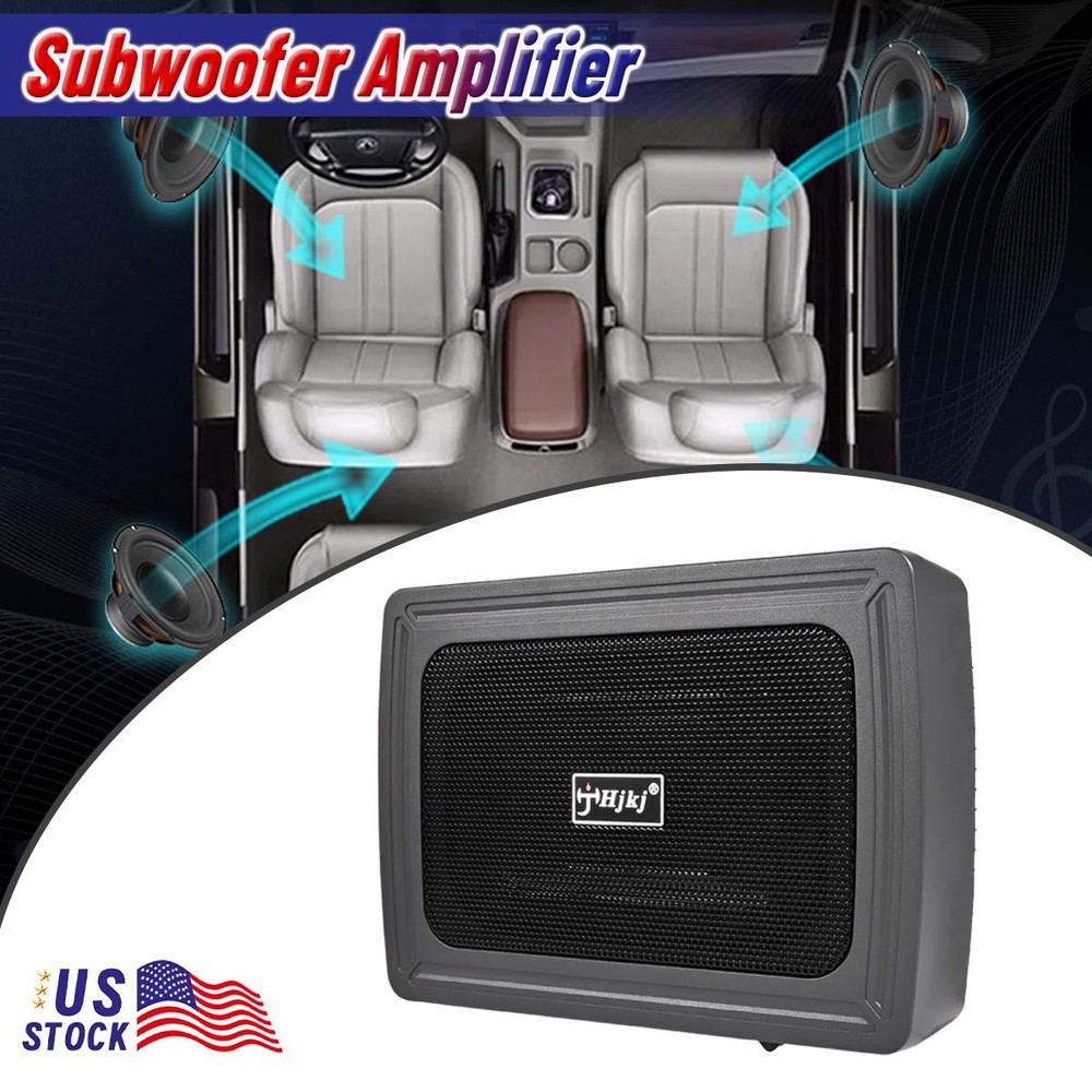 1200W Car Subwoofer Under-Seat Sub Woofer Speaker Stereo Slim Amplifier 6″*8″ US