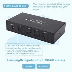 Optical Switcher with 2 Way Spdif Toslink Optical Digital Audio Splitter 39730