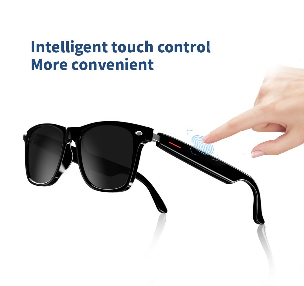 Men Smart Sunglass Polarized Lenses Bluetooth Open-Ear Headphones For Driving