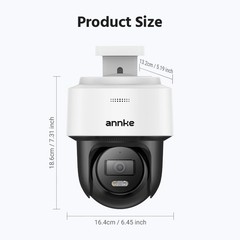 ANNKE 3K 5MP PoE Security IP Camera Full Color Night Vision Two Way Audio H.265+