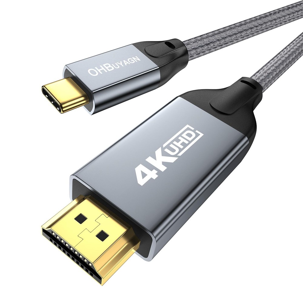 USB C to HDMI Cable 10 ft, 4K 60Hz USB Type C to HDMI 2.0 Braided Cord …
