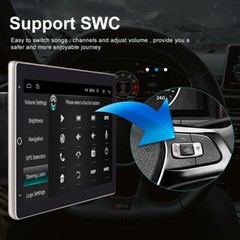 10.1″ Android 15 Touch Screen Car Stereo Radio GPS WIFI BT Double 2DIN Rotatable