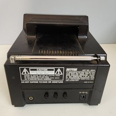 Vintage SKYTEK 4.5″ Mini Portable Black & White Television 80s For Parts Repair