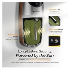 Wireless Solar Video Doorbell Camera Chime Pro, 2K Wide-Angle,WiFi,NO FEES,Alexa