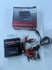Thunder AC6 Dual Power RC Battery Balance Charger Discharger Black Mains