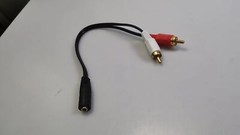 3.5mm Cable Stereo Female Jack to 2 Male RCA to Headphone Plug Adapter 2/4Pcs